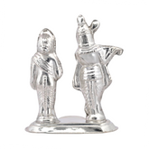 Silver Radha Krishna Eternal Love Idol